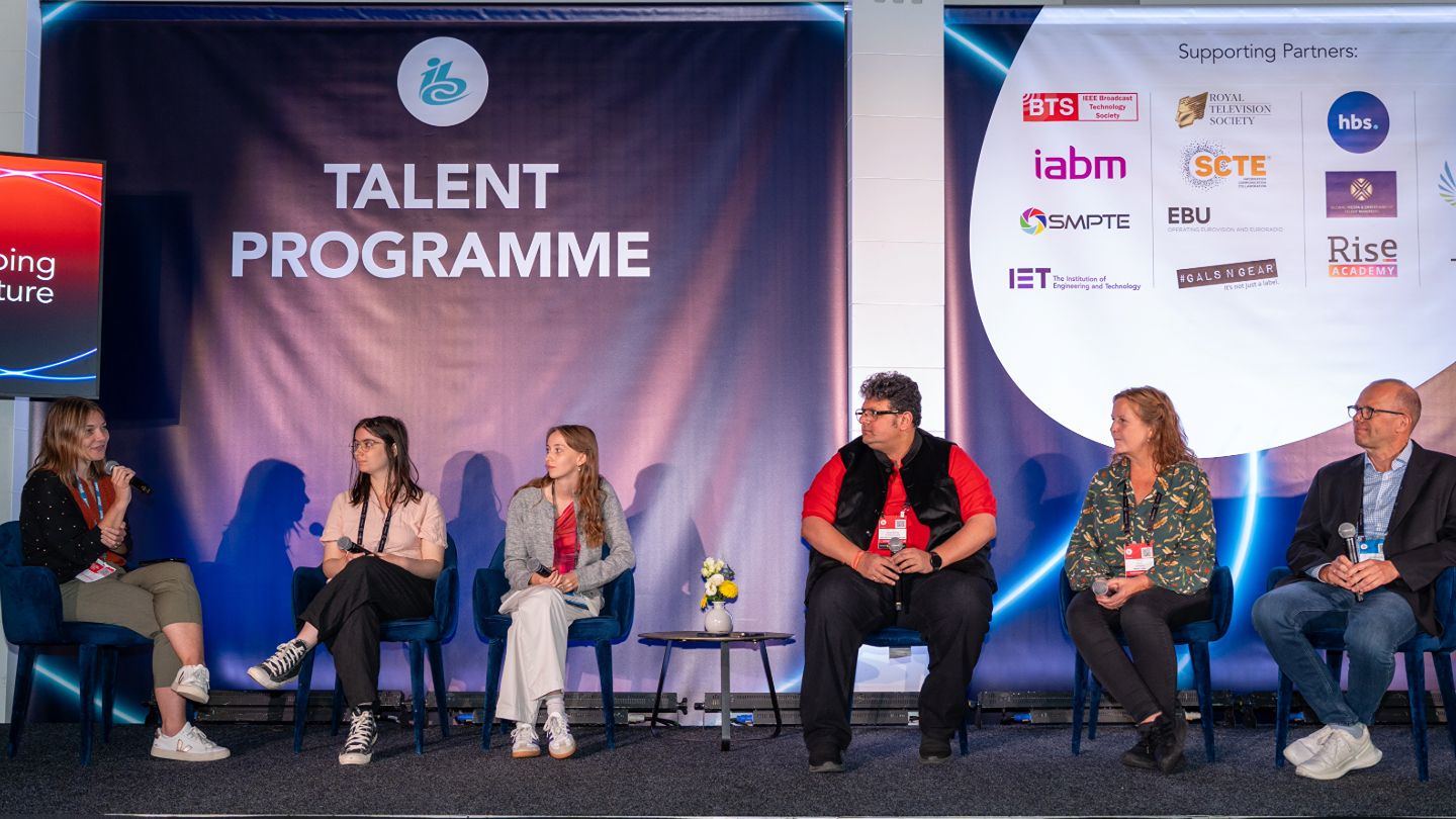 Industry panellists share career advice at the IBC2025 Talent Programme